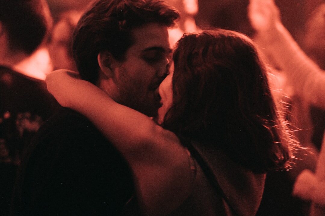celebrity couple hugging